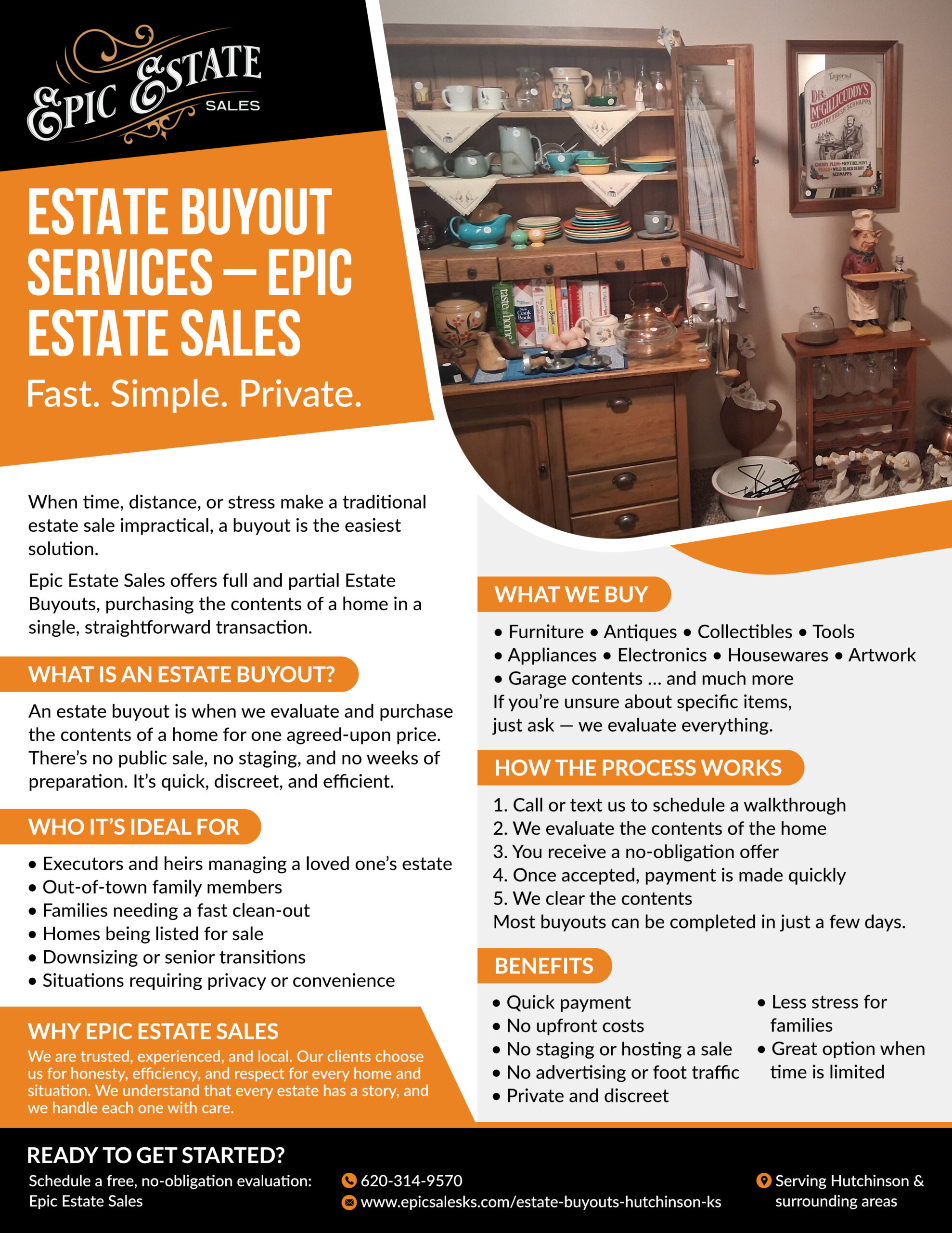 estate buyouts in hutchinson ks